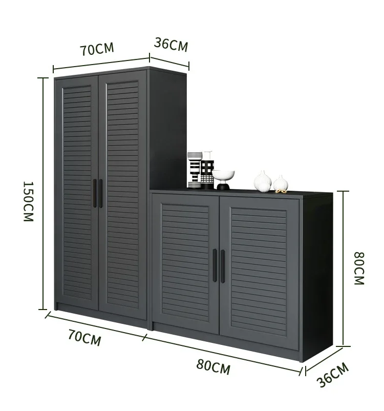 Outdoor aluminum alloy lockers waterproof and sun-proof balcony shoe cabinets storage cabinets