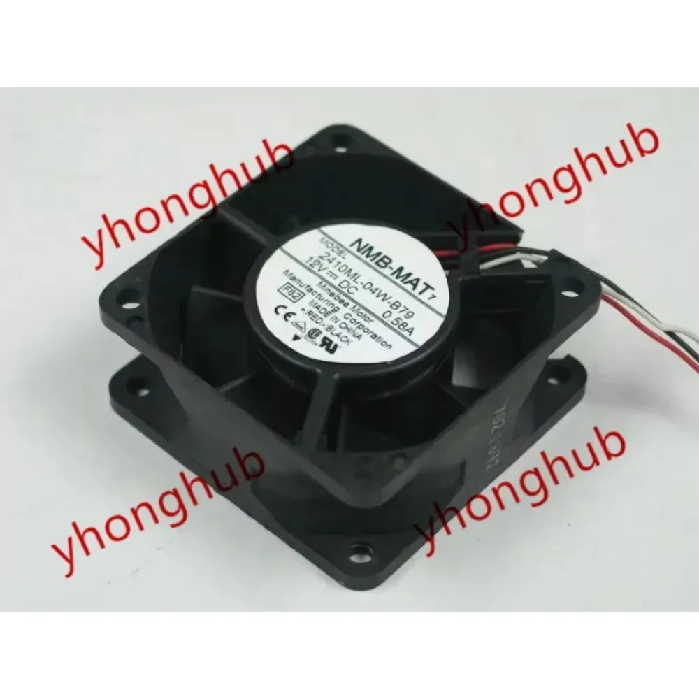 

Вентилятор охлаждения NMB-MAT 2410ML-04W-B79 F62 DC 48V 0.14A 60x60x25мм
