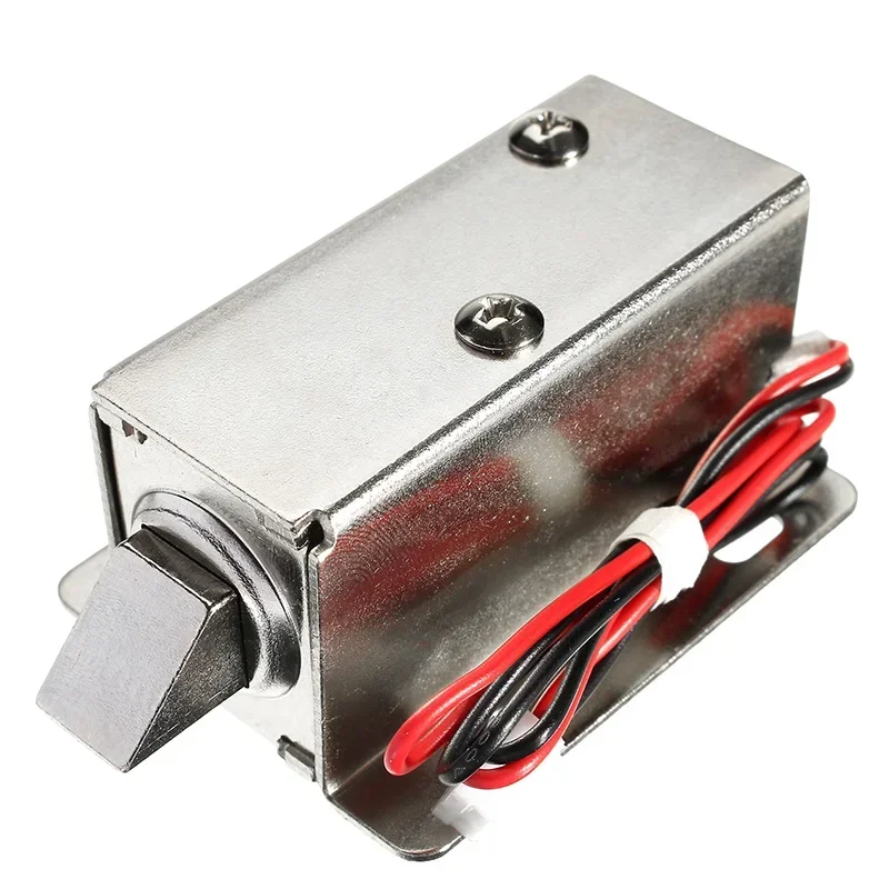 ANPWOO 12V DC 1.1A Electric Lock Assembly Solenoid Cabinet Drawer Door Lock Low-Power Smal Automatic Door Electric Locks