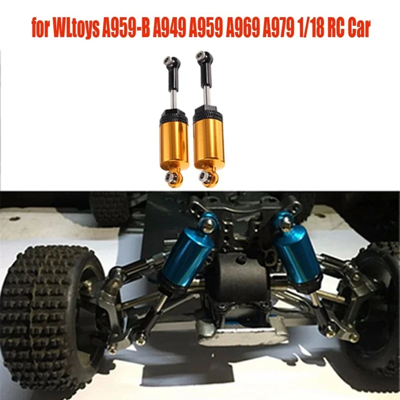 Metalowe amortyzatory do WLtoys Upgrade A959-B A949 A959 A969 A979 1/18 RC Car Parts