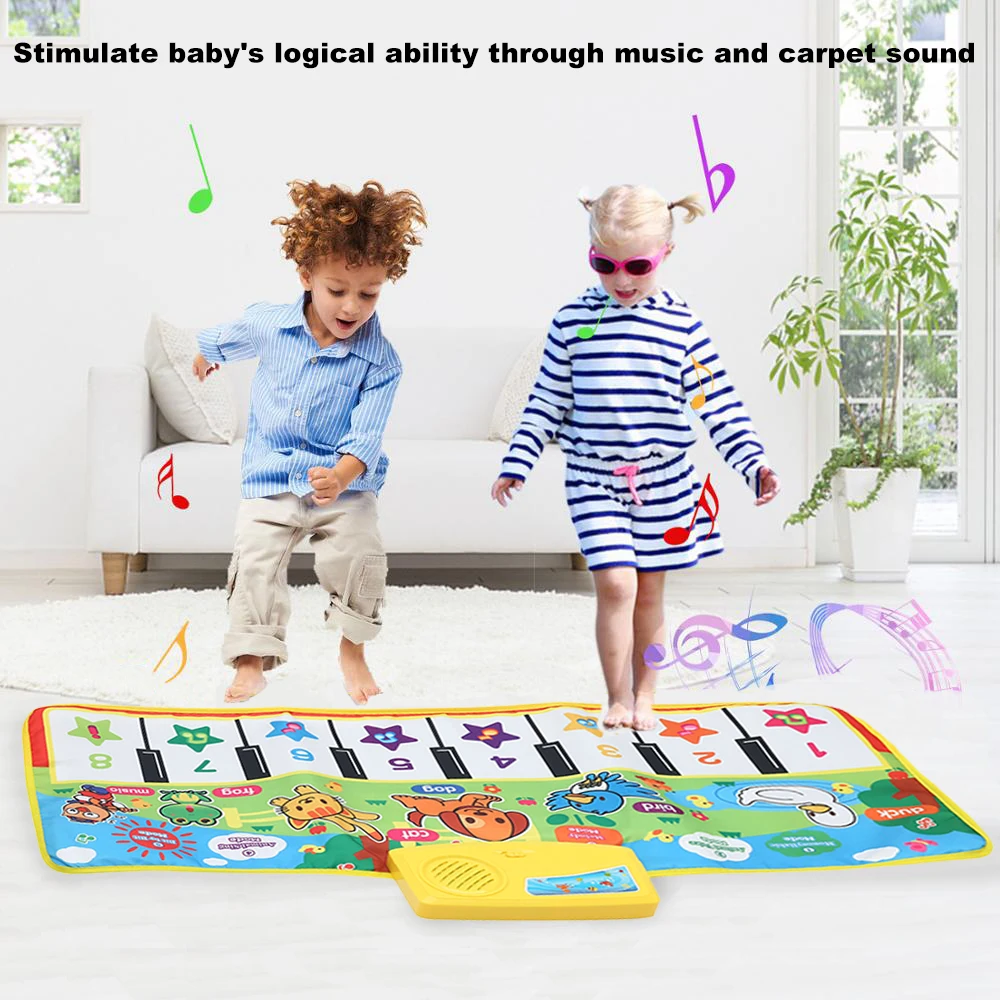 Music Piano Carpet Portable Kids Musical Mats Baby Early Education Music Piano Keyboard Carpet Kids Piano Music Carpet Kids