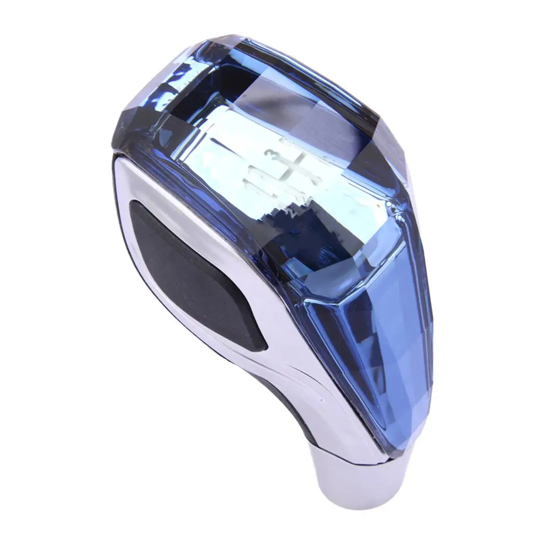 NEW 12345R Car Crystal Handle With Touch Motion Activated LED Gear Shift Knob Head Universal