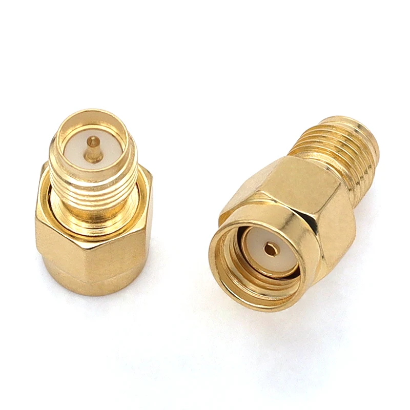1/5/10 قطعة طريقة مزدوجة/مزدوجة عكس SMA موصل RPSMA-JJ KK JWK KKF KKY المسمار الداخلي ثقب داخلي/دبوس داخلي L نوع محول #2