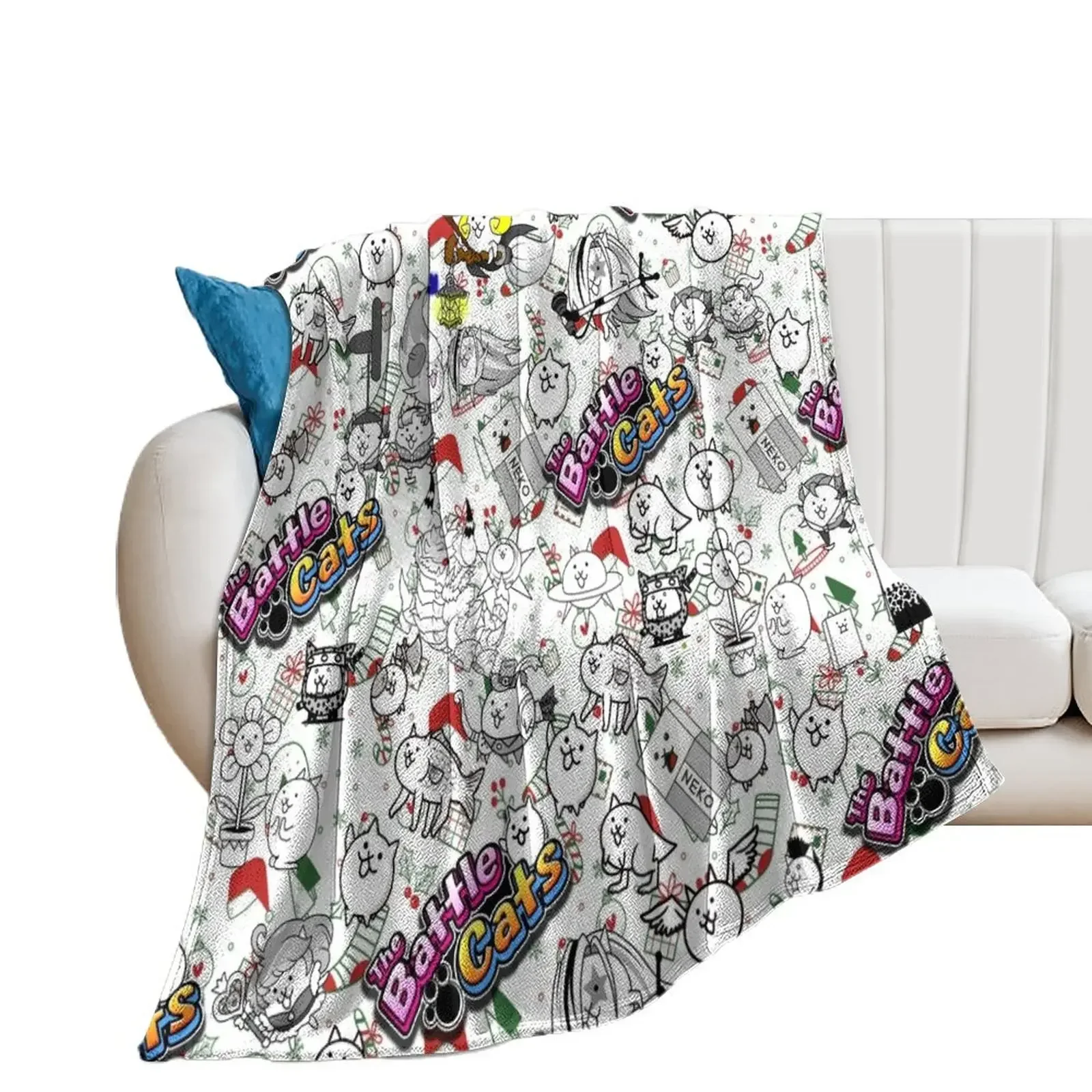 

Battle Cats Throw Blanket Sofa Quilt Designers valentine gift ideas Flannels Blankets