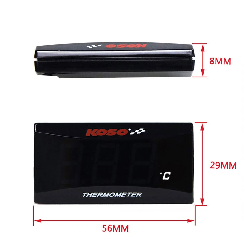 KOSO water temp For YAMAHA PCX XMAX 125 250 300 NMAX AEROX CB400 CB500X  DIO Water Temp Sensor Adapter With Stents Motorcycle