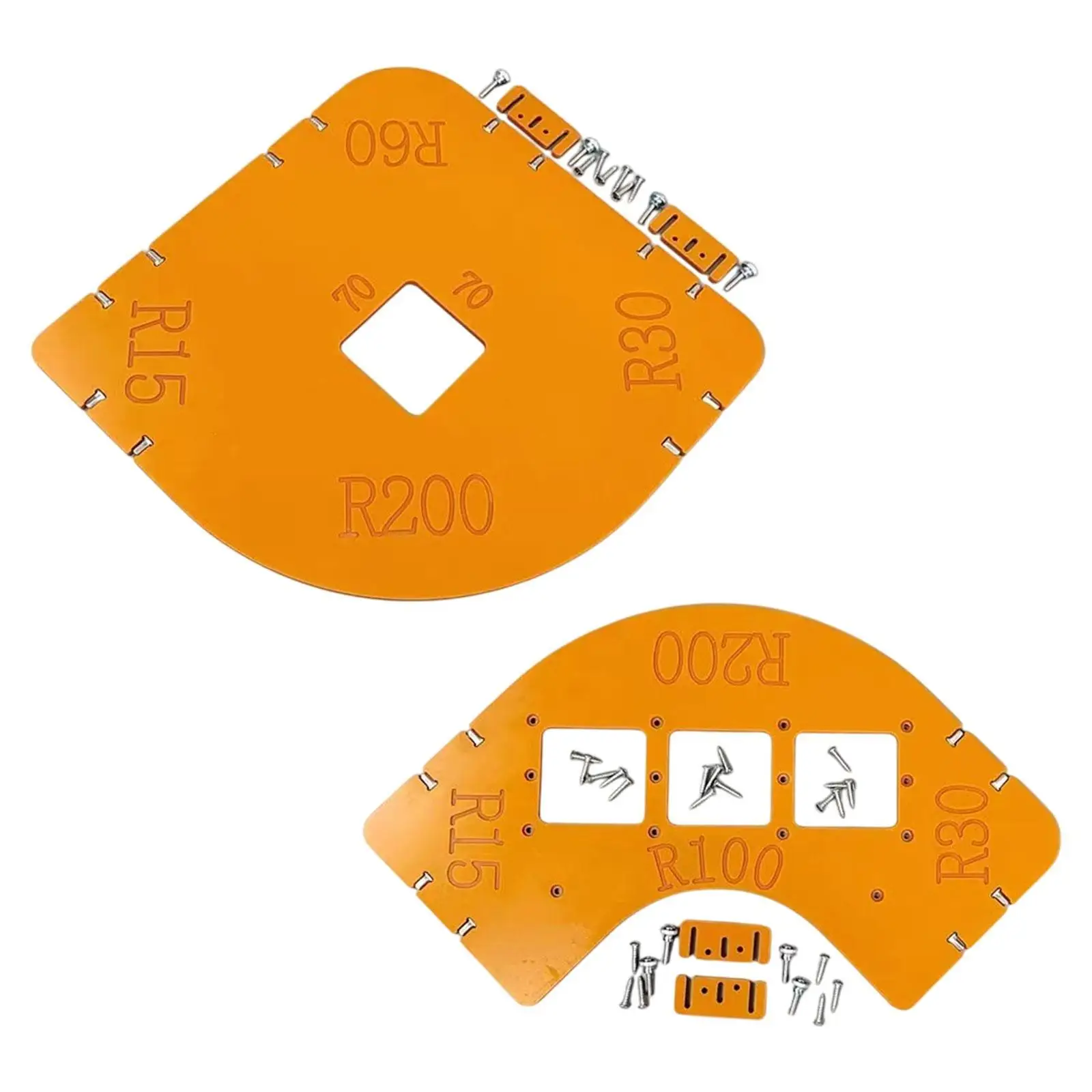 Radius Template Quick Wood Panel Corner Rounded Router Corner Radius Jig