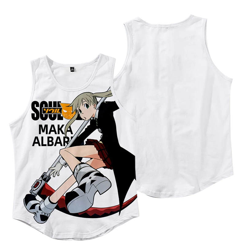 

аниме SOUL EATER Maka Albarn Быстросохнущий жилет с узкими плечами для мужчин и женщин