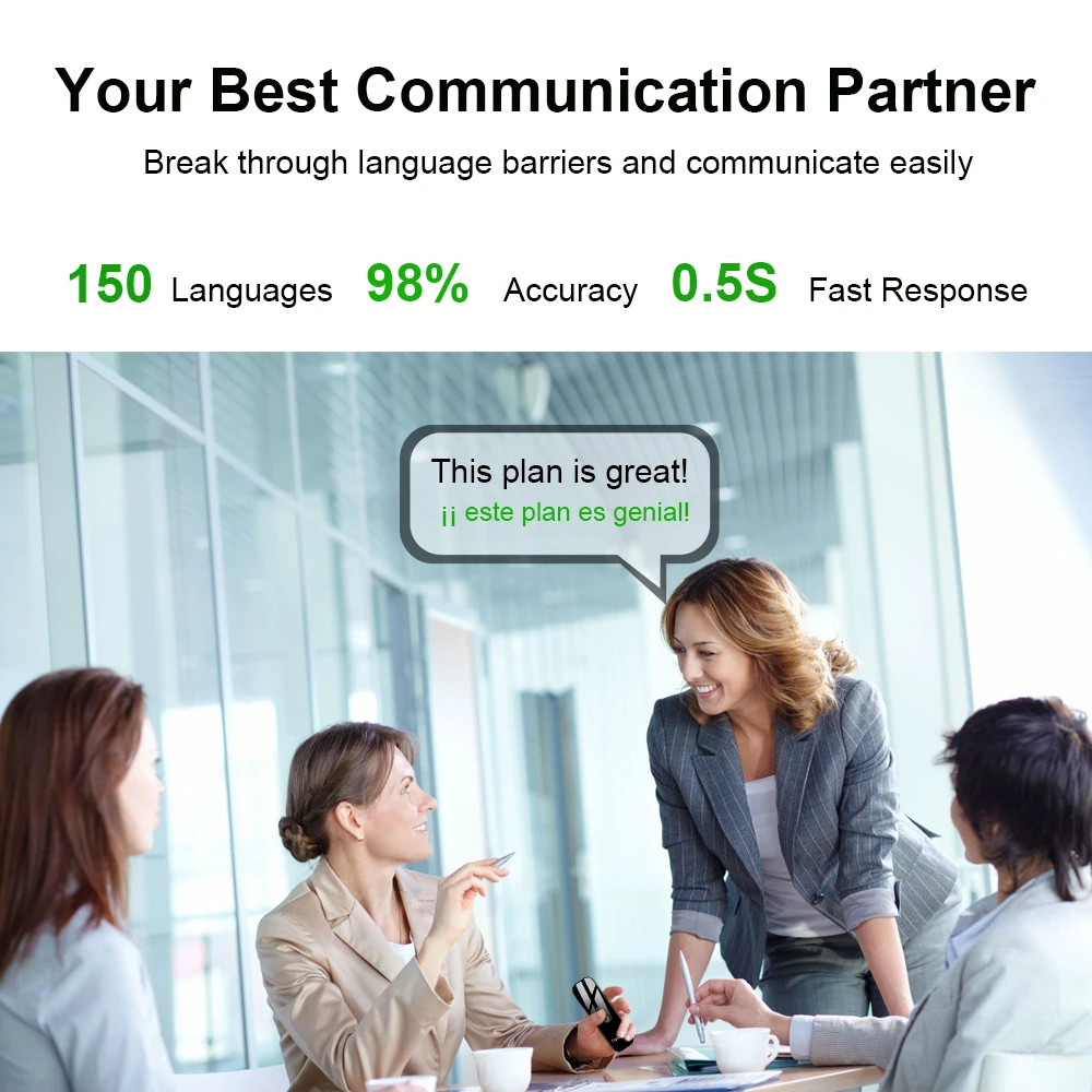 G6 Portable Smart Language Translator Machine Supports 150Online Languages Bidirectional Real-time Translation Photo Translation