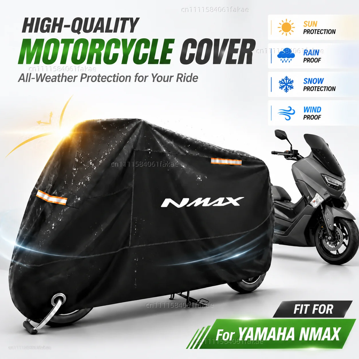 

Motorcycle Cover Waterproof Outdoor All Season Dustproof UV Protective Moto Scooter Rain Cover For YAMAHA NMAX125 NMAX150 NMAX