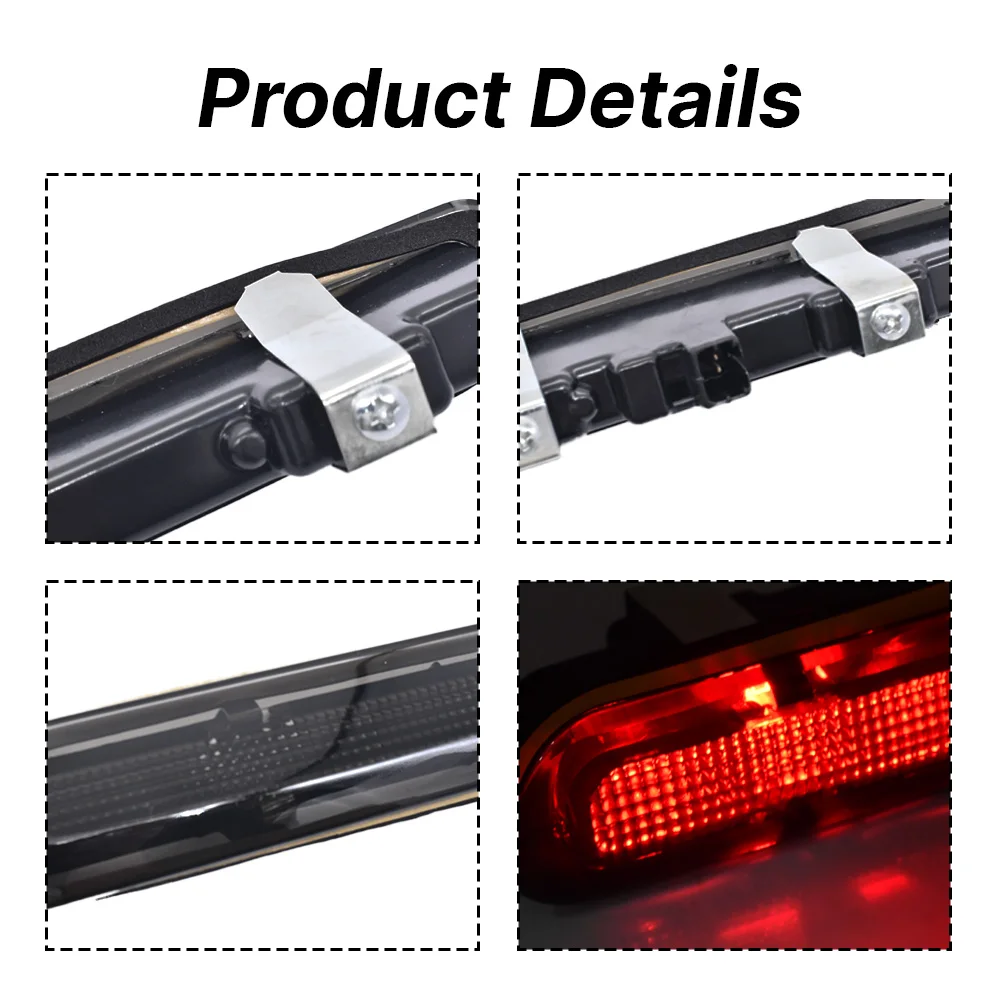 

For 2016-2024 6th Gen Chevy Camaro Coupe/Convertible Rear Third 3rd Stop Brake Lights Reverse Cargo Lights Lamp DRL Taillight