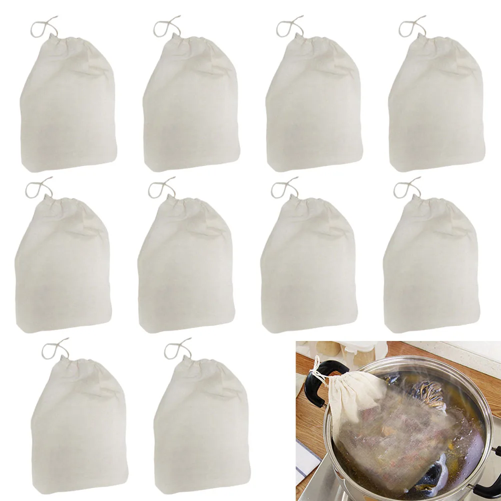 

Straining Traditional Chinese Medicine Filter Residue Bag Cotton Drawstring Bags for Kitchen
