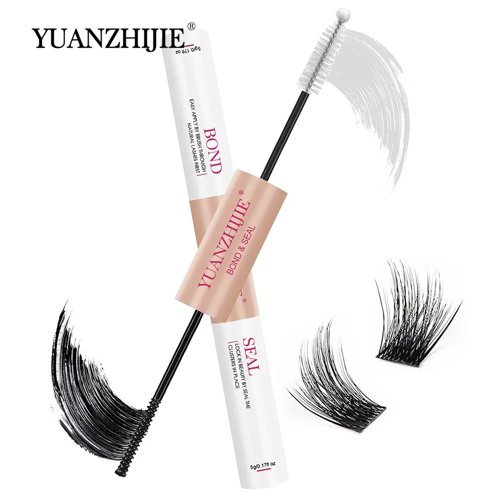 

YUANZHIJIE 10ML Lash Bond and Seal Long Lasting Lash Glue For DIY Lash Cluster Hold 48-72 Hours Waterproof Individual Lash Glue