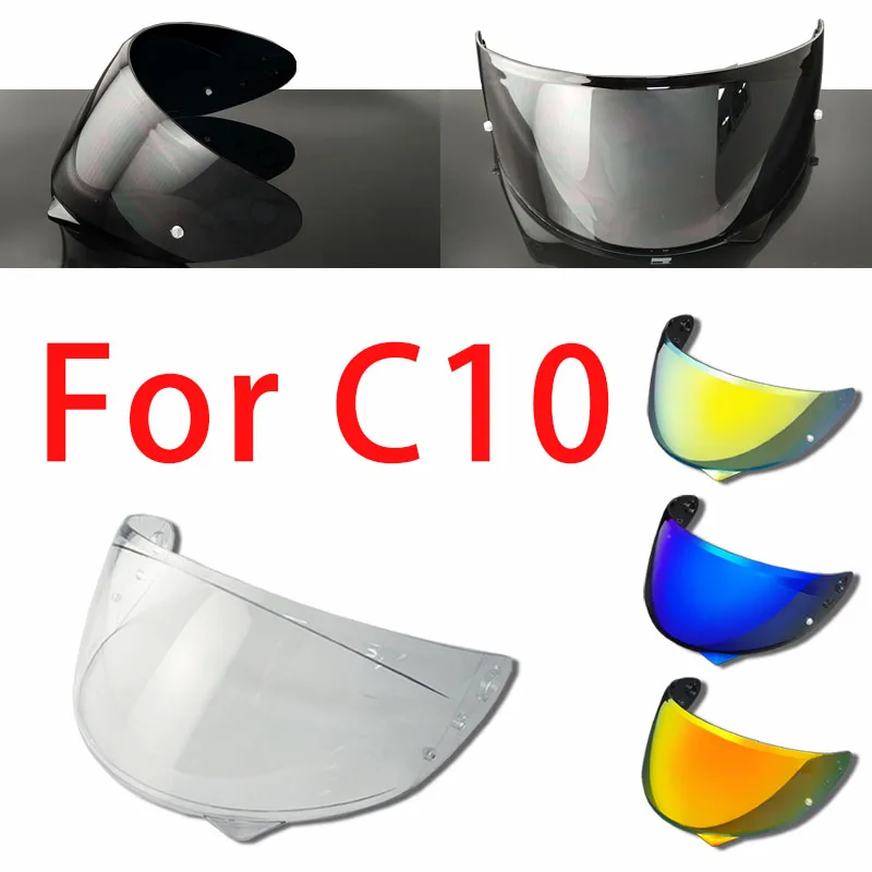 C10 Visor for HJC HJ34P C10 Helmet Visor Replace Anti-UV Anti-Scratch Dustproof Wind Shield Motorcycle Accessories