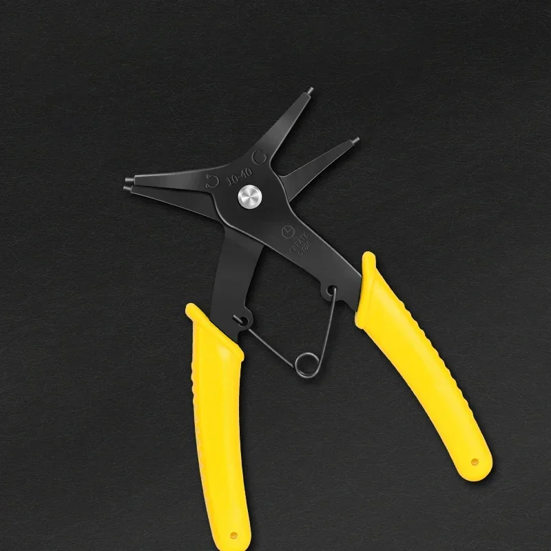 2 In 1 Snap Ring Pliers For Internal External Card Retaining Pincer Multifunctional Professional Hand Tool Hardware Repair Tool