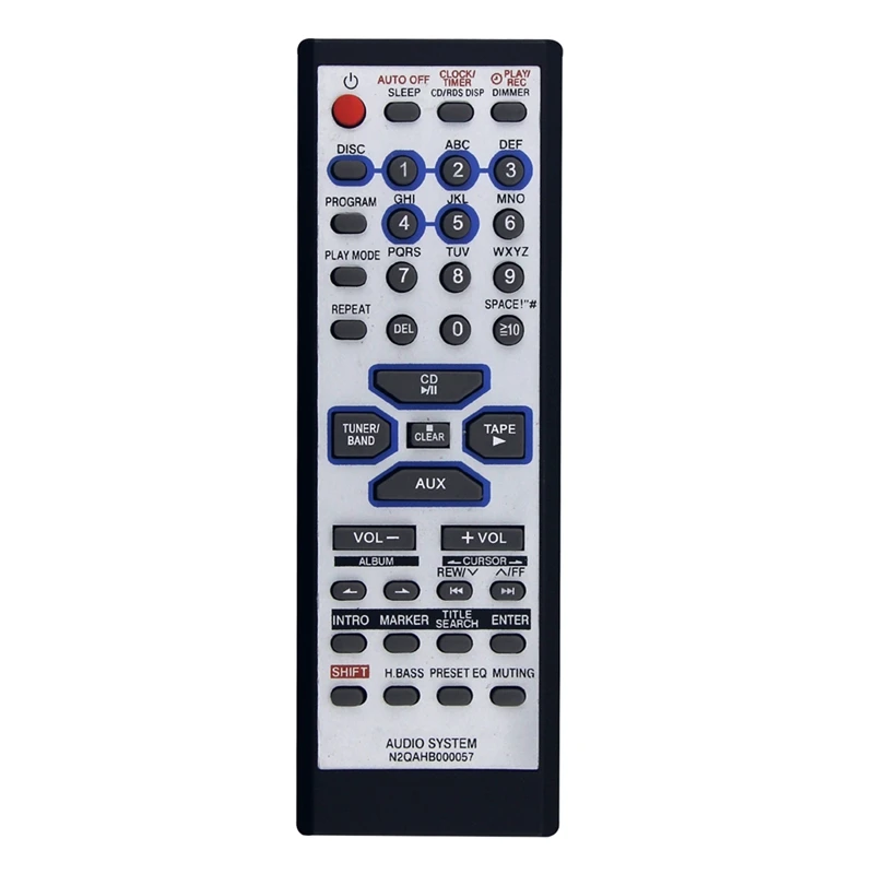 N2QAHB 000057   Пульт дистанционного управления для CD-стереосистемы Panasonic SC-AK330 SC-AK333 SC-AK230 SA-AK230 SB-AK230 SA-AK333