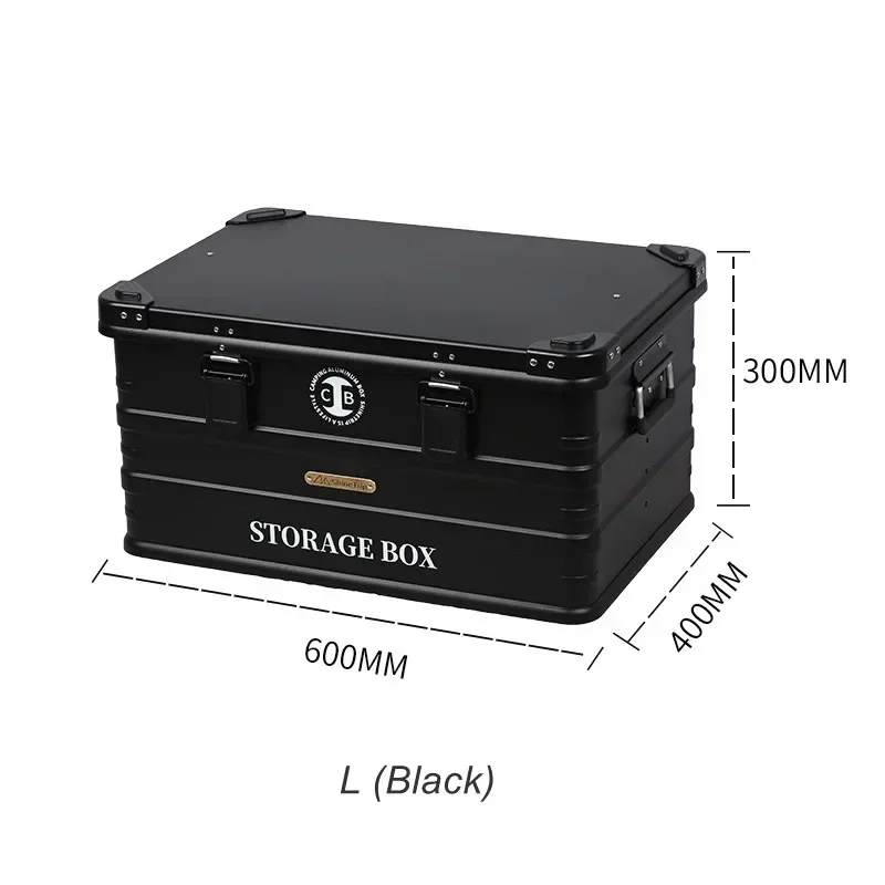 Aluminum Alloy Folding Storage Box, Outdoor Camping, High-Capacity, Self-driving, Car Dust Box, Travel Sundries, Portable Case