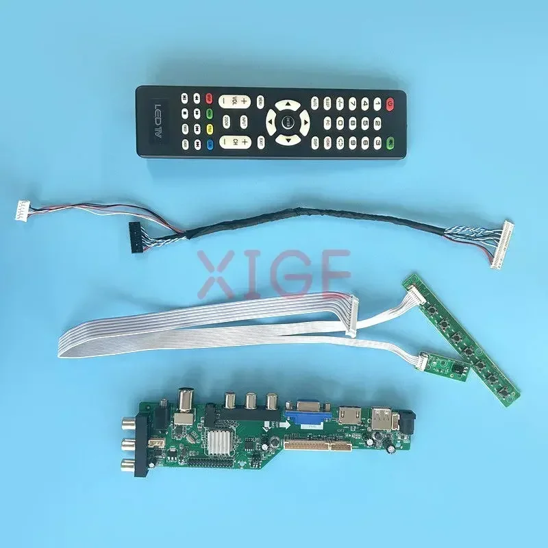 

Controller Driver Board Fit HSD100IFW4 HSD101PFW2 DVB Digital Signal LVDS 30-Pin Kit 10.1" 1024*600 USB+DHMI+VGA+AV LCD Monitor