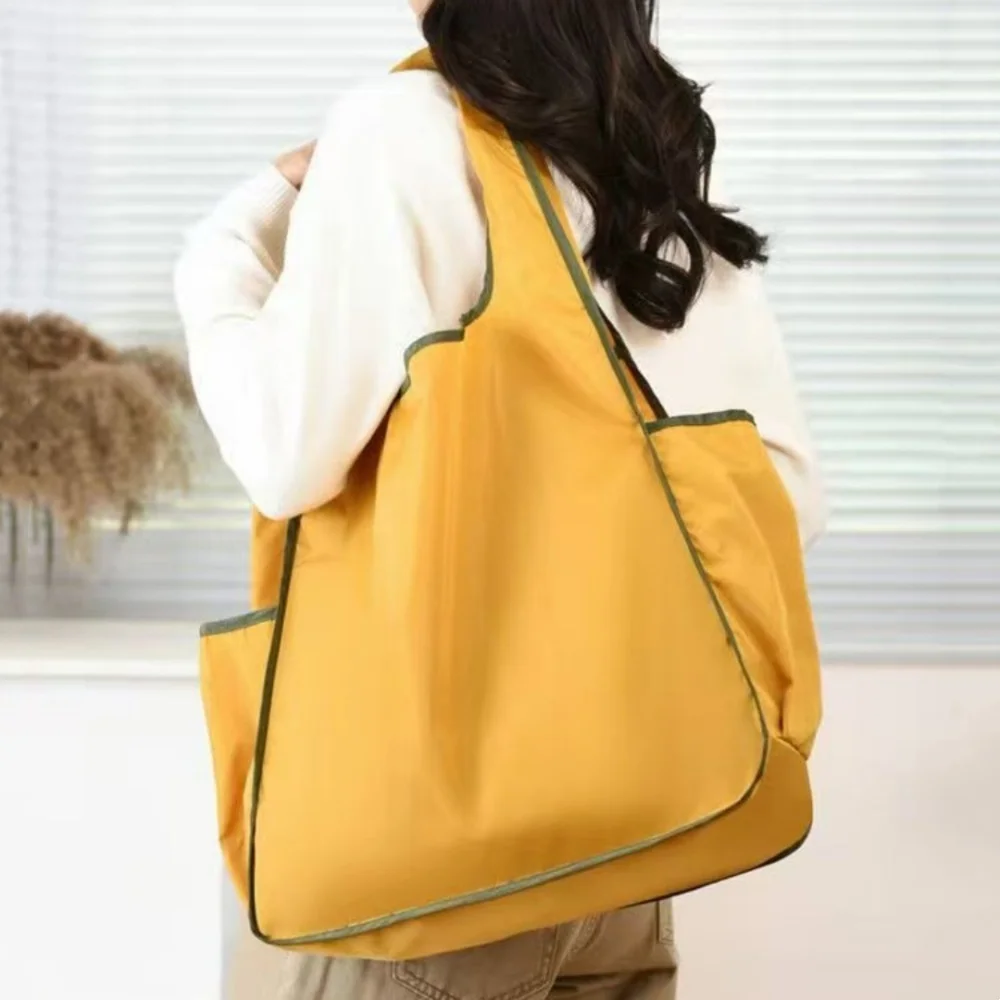 

Portable Shopping Tote Eco Friendly Large Capacity Storage Bag Waterproof Shoulder Bag Foldable Shopping Bag For Beach