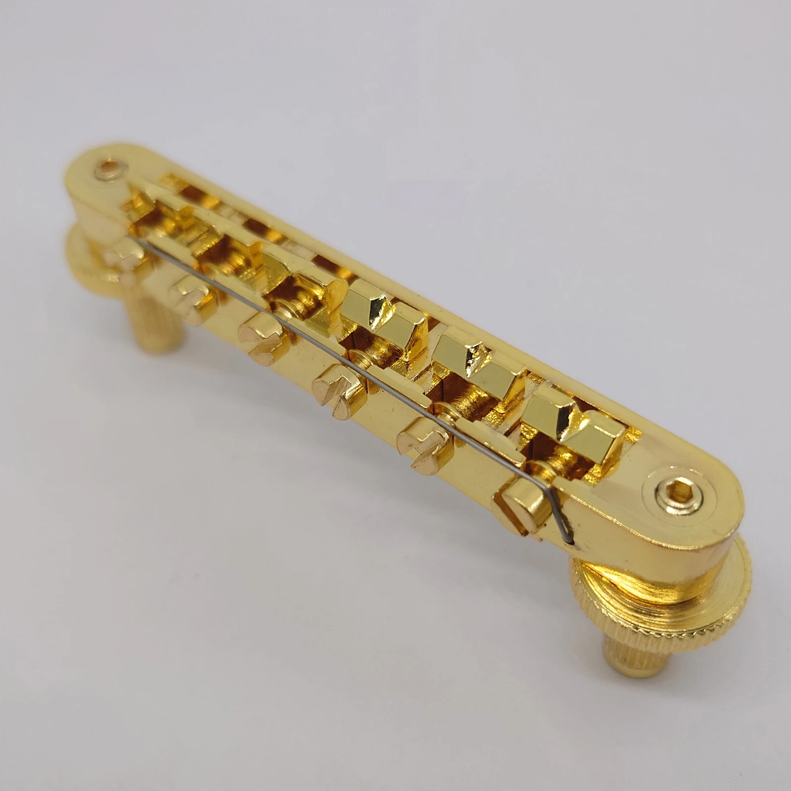 Guitar Fixed Saddle Bridge Tailpiece Tune-O-Matic 1 Set Gold for ABR-1 LP SG Electric guitars Replacement parts