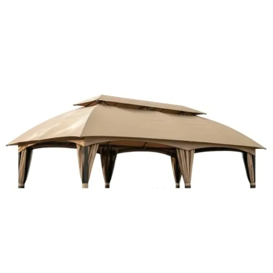Reinforced RipLock 350 Replacement  Top Cover for ABC Master Cooshade 10' x 20' Gazebo Models GHG-054 GHG-1020 Beige UV Resista