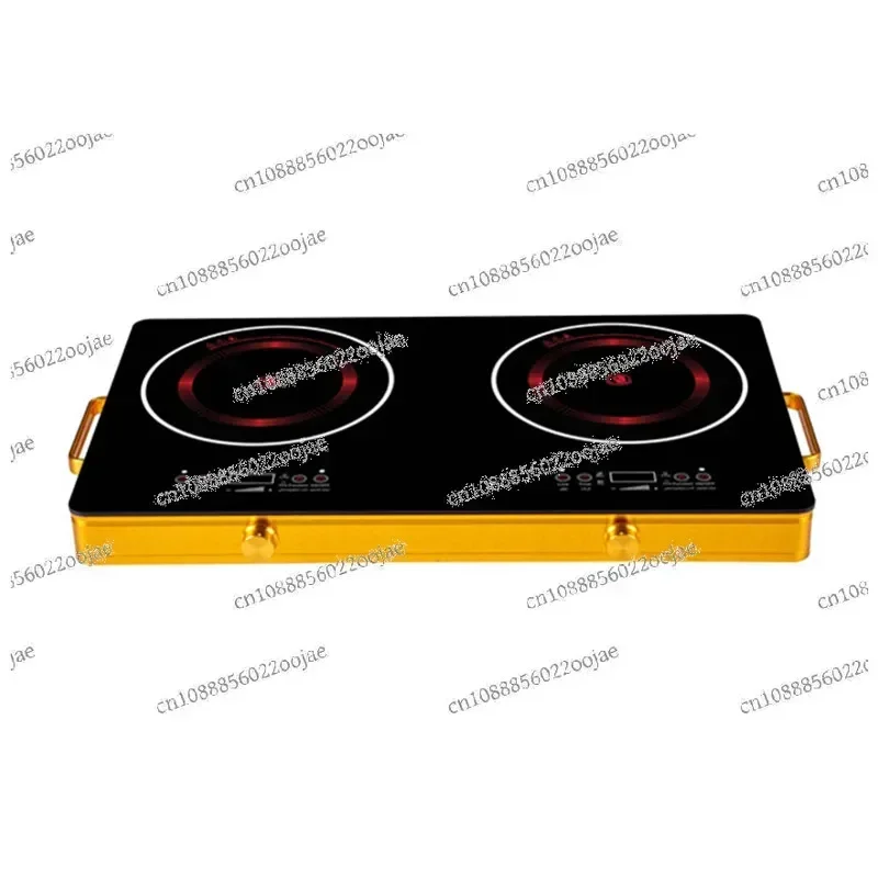 Y612-2 Multifunction Desk Drop-in Hot Plate 2 Burner Electric Stove Ceramic Hob Smart Electric Infrared Double Induction Cooker