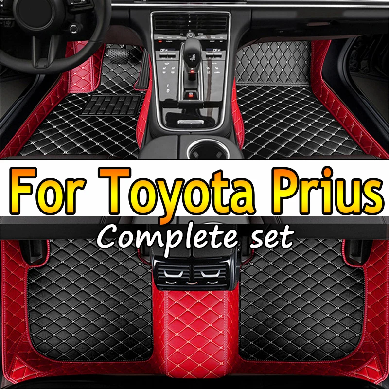 Car Mats For Toyota Prius XW30 2010~2015 Auto Durable Carpet Rugs Leather Mat Anti Dirt Floor Pad Full Set Car Accessories 2011