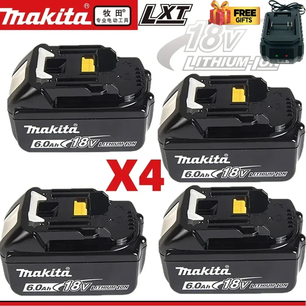 

100% Original Makita Rechargeable Power Tool Battery 18V 6.0 Ah ,Replaceable LED Lithium-ion,18V LXT BL1860B BL1860BL1850 BL1830