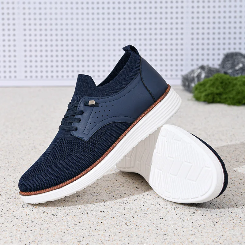 Frühling und Herbst Neue Atmungsaktive Herren-Freizeitschuhe Mesh-Sportschuhe Weiche Sohlen Bequeme Leichte Glatte Herrenschuhe – Detail 5
