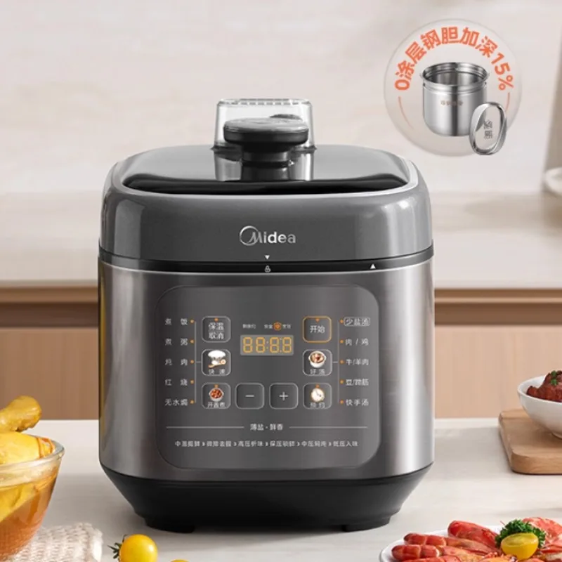 Electric Pressure Cooker Household 0-coating Stainless Steel Double Inner Pot Multifunctional 5-liter Pressure Cooker