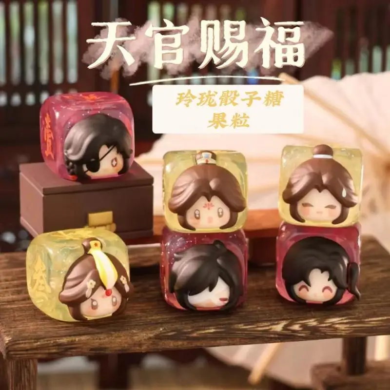 

Play Unlimited Heaven Official'S Blessing Linglong Dice Candy Granule Series Xie Lian Flower City Cute Grain Blind Box В наличии