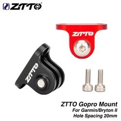 ZTTO Bicycle Computer Mount For Original Garmin Edge Bike Sports Camera Out Front Holder For-Gopro Adapter MTB Bike Accessories