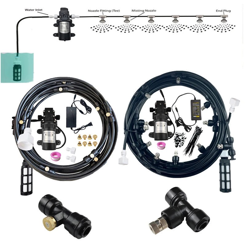 

Electric Diaphragm Pump Kit for Garden Misting - Efficient Greenhouse Irrigation and Outdoor Cooling System (6-18M)