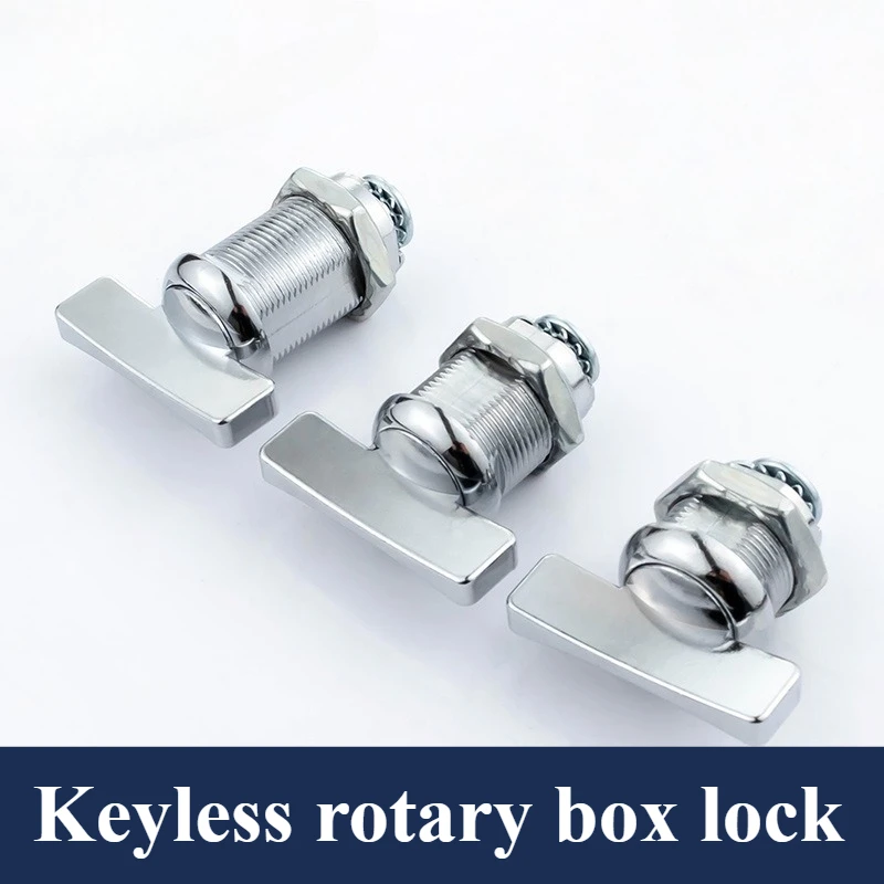 Keyless Cabinet Lock with Knob Switch for Electrical Box Yacht Equipment Cylinder Lock