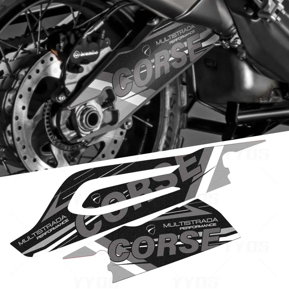 Per Multistrada 1200 1260 Enduro 2016-2021 Moto Forcellone Adesivo Albero Rotante Braccio Oscillante Protezione Decalcomanie Impermeabile