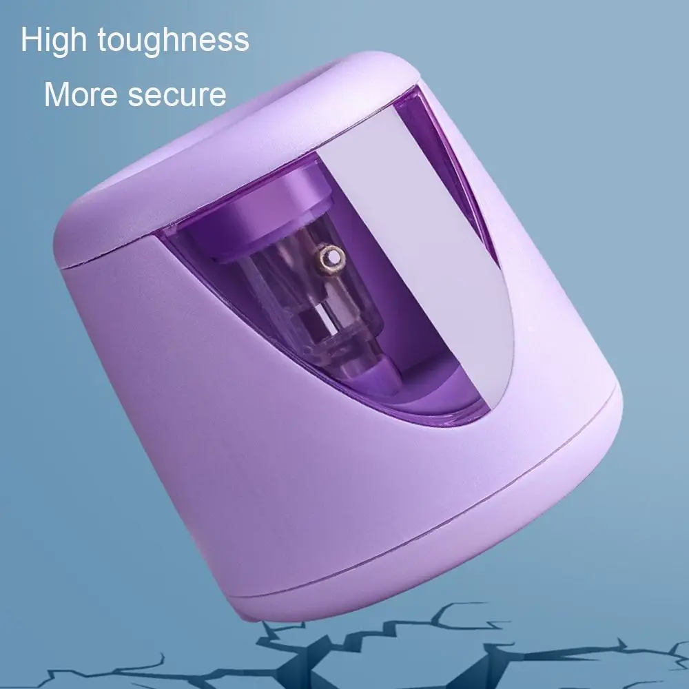 School Supplies with Decorative Sticker Cartoon Switch Automatic Electric Pencil Sharpener Mechanical Tool Creative Stationery