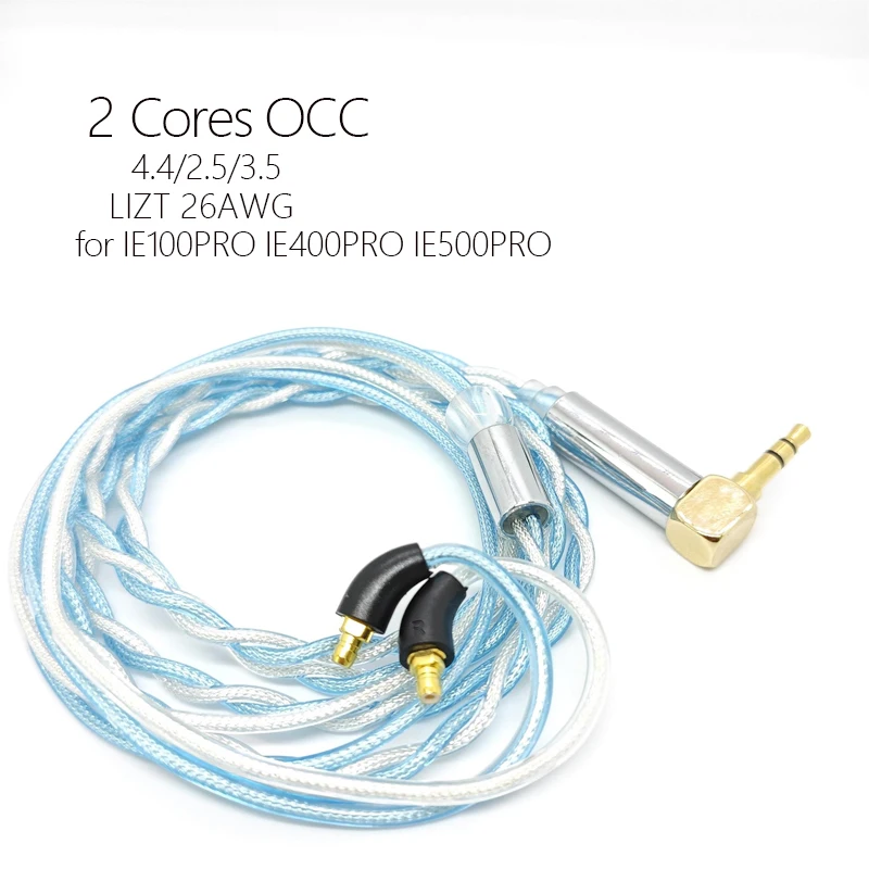 ie100 pro ie400pro ie500pro cable Lizt 3.5 4.4 Balance 2.5mm OCC Silver Plated Upgrade cable