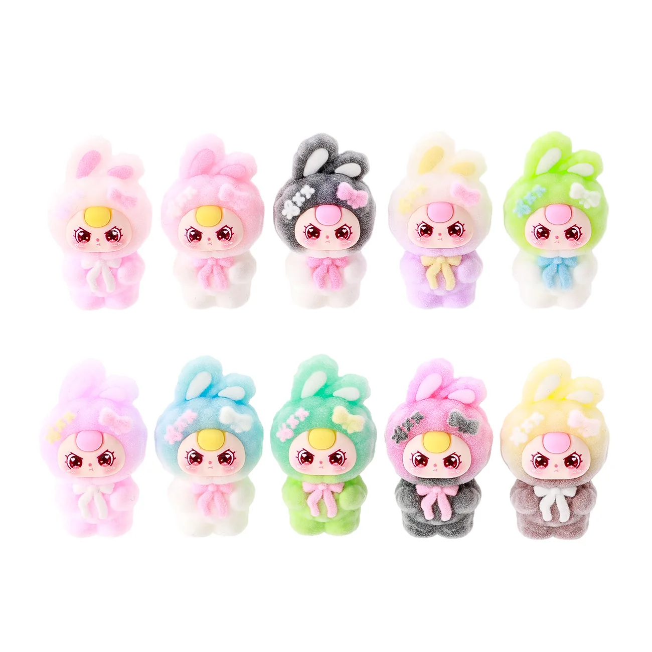 

10pcs-New Mini Cartoon Baby Three-Year-Old Series Cute Ball Toy Desk Decorative Item for Office Use