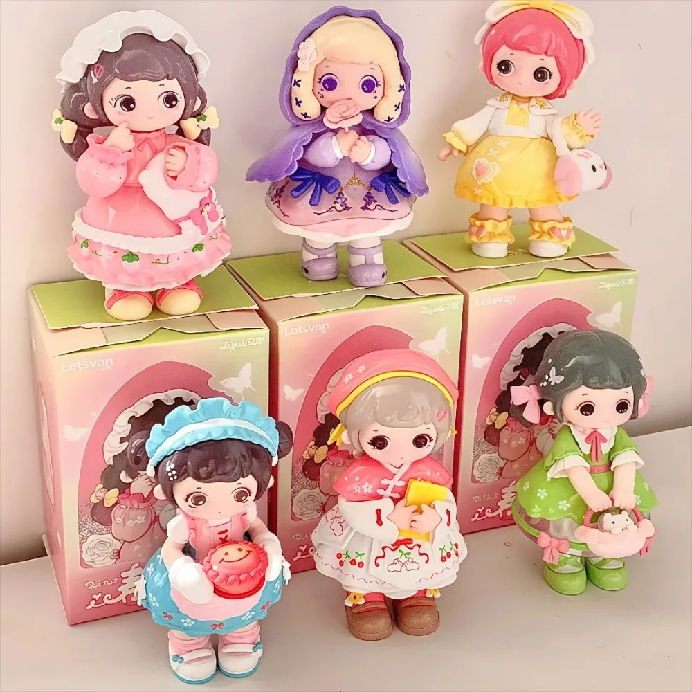 

Ziyuli Spring and Spring Search Series Blind Box Anime Figures Kawaii Collectible Model Desktop Decor Birthday Gift Toys