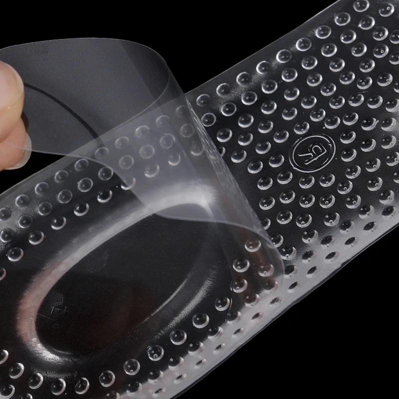 1Pair Soft Silicone Gel Insoles Heel Cushion Soles Heel Foot Pads Pain Relief Protectors Spur Support Shoe Pad Feet Care image 3
