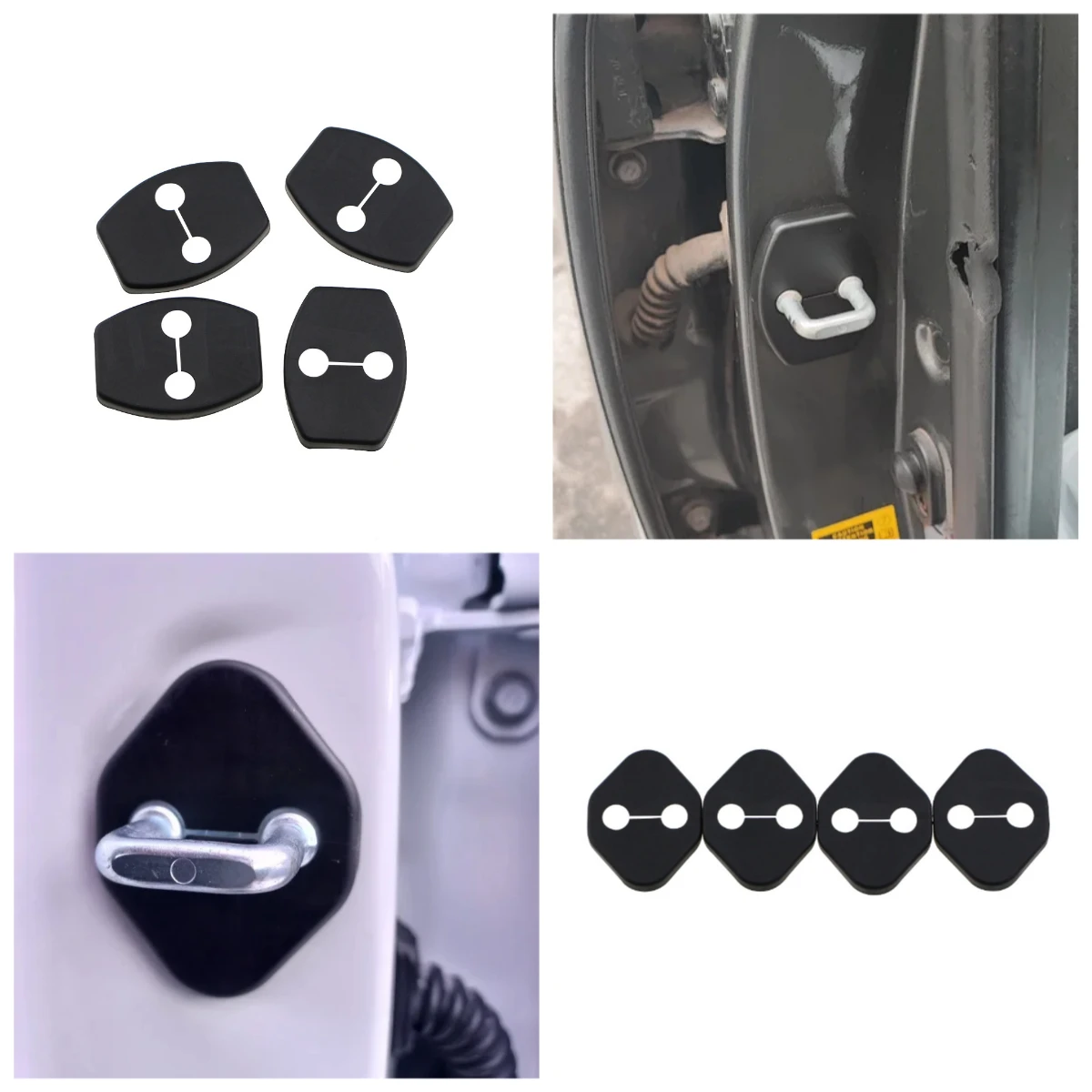 4pcs Door Lock Decoration Protection Cover Case for Toyota Corolla Camry Avensis RAV4 Yaris Auris Car Styling Accessories