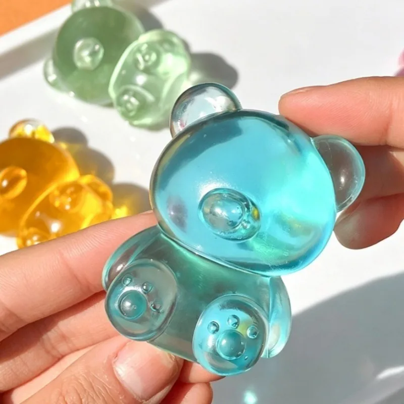 Super Cute Little Bear Maltose Squishy Toy Slow Rising Squishy Stretchable Venting Ball Fidget Toys Ventilatory Gifts for Friend