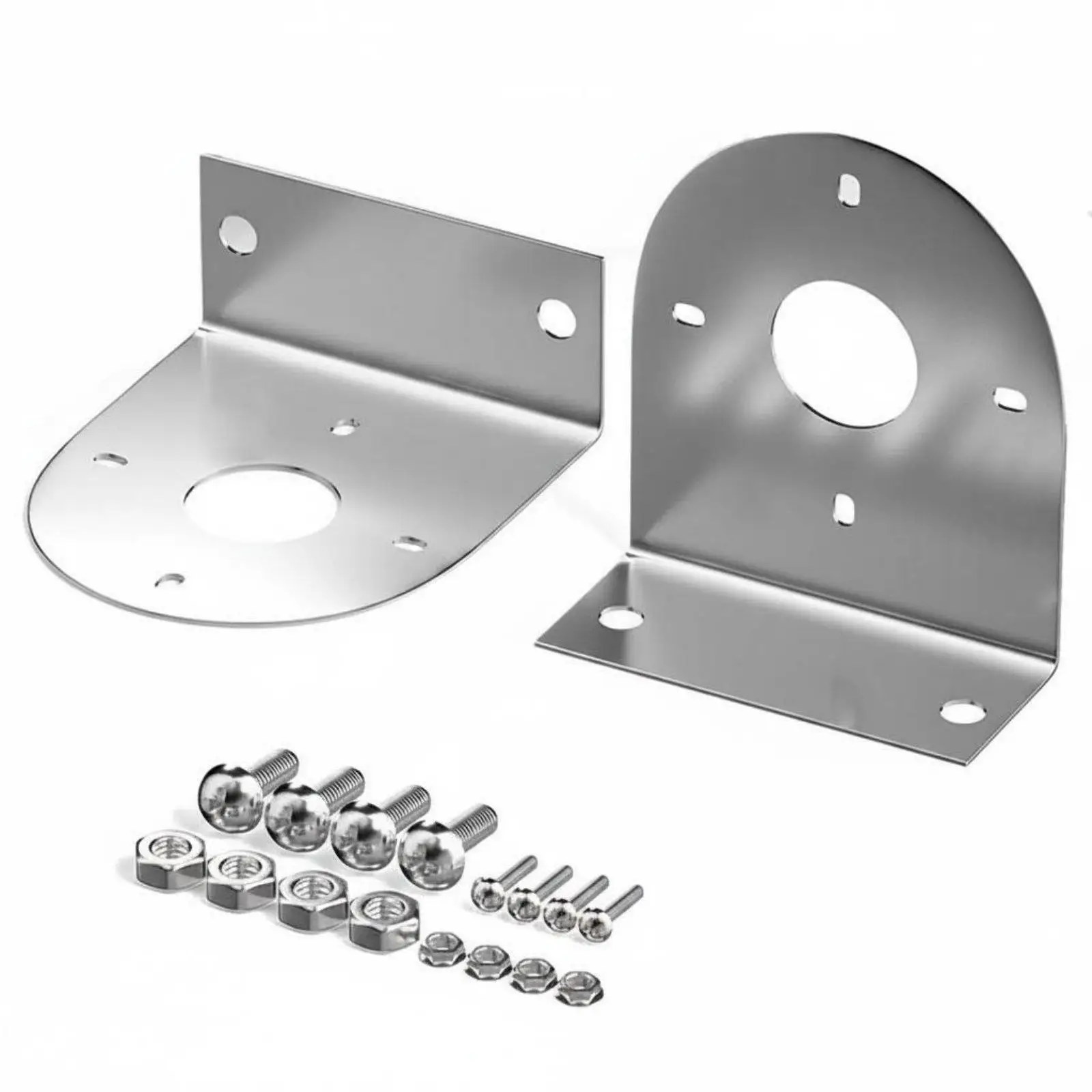 2 Pieces Right-Angles Light Bracket Truck Bracket Direct Replacement Stainless Steel LED Mount for Road Use