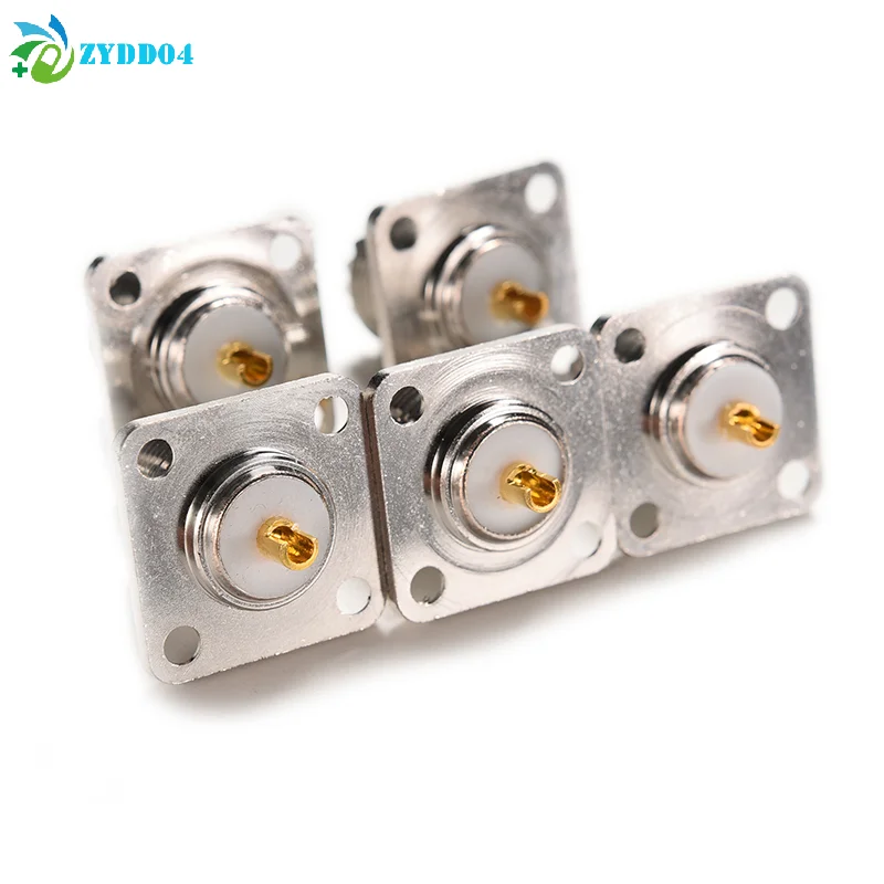 ●1/5PCS Connector SO239 UHF Female Jack 4-hole 25mm Flange Solder Panel Mount wholesale