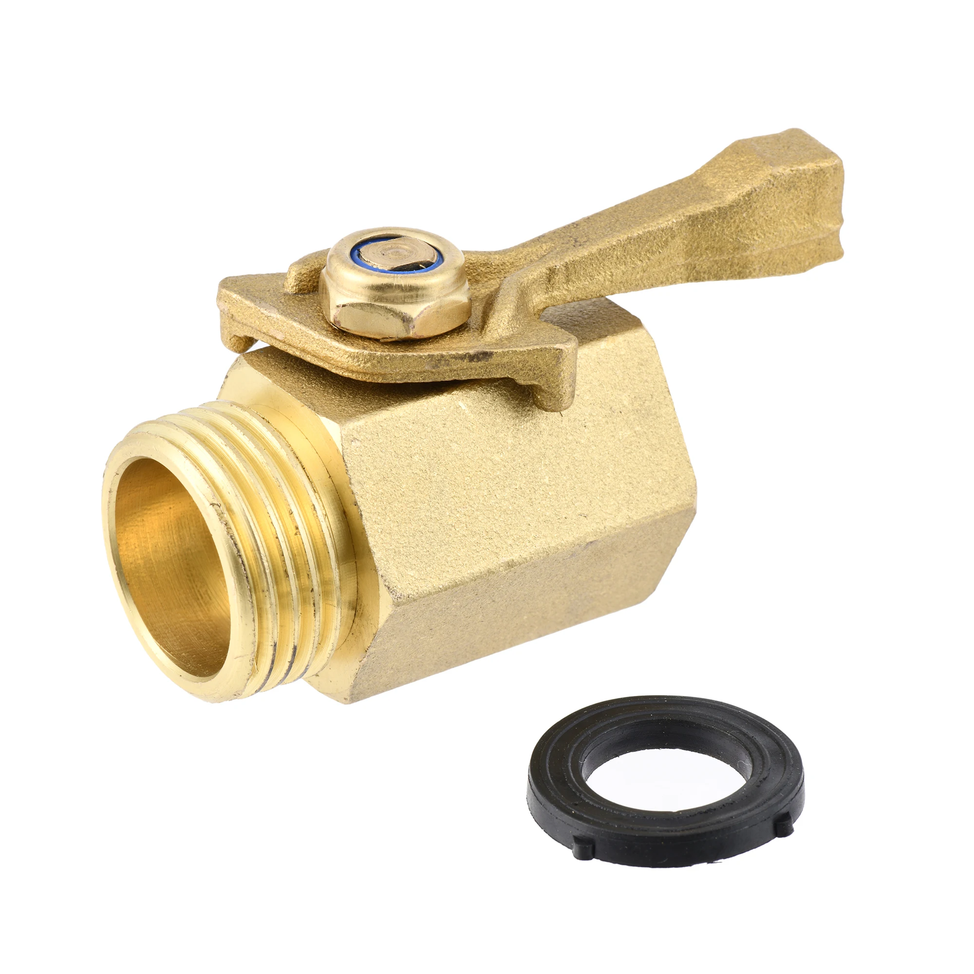 

X9FA Brass Water Flow Control Valve 3/4" Garden Hose Connector Durable Shut Off Valve for Daily Use Irrigation