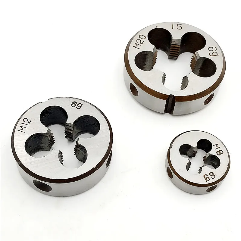 1pc M2 M3 M4 M5 M6 M7 M8 M9 M10 M12 M14 M15 M16 Right Hand Thread Die Metal Threading Tools Metric Thread Die Tools