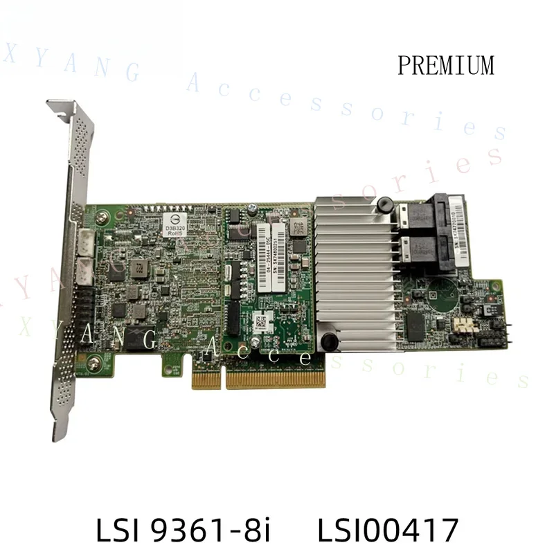 N+ Original For LSI Logic 9361-8i MegaRAID SAS 1GB Cache LSI00417 PCIE3.0 Controller Card 100% Tested Fast Ship