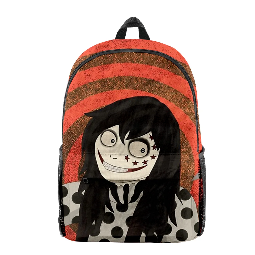 Popularne młodzieżowe creepypasta studenckie torby szkolne plecaki na notebooka 3D drukowane Oxford wodoodporne chłopcy/dziewczęta śmieszne torby podróżne