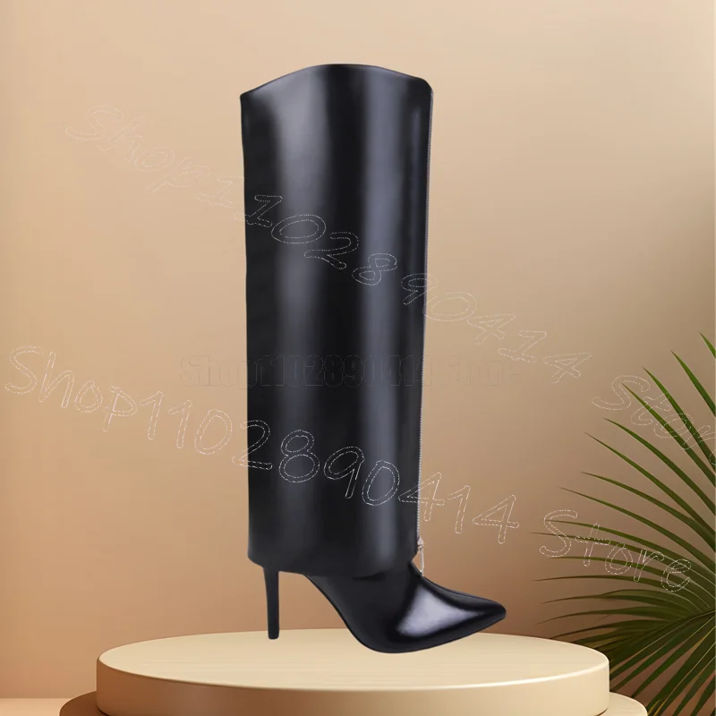 أسود تحولت أكثر من سستة ديكور أشار تو الأحذية الانزلاق على أحذية النساء رقيقة عالية الكعب مثير حفلة يؤرخ 2025 Zapatos Para Mujere #3