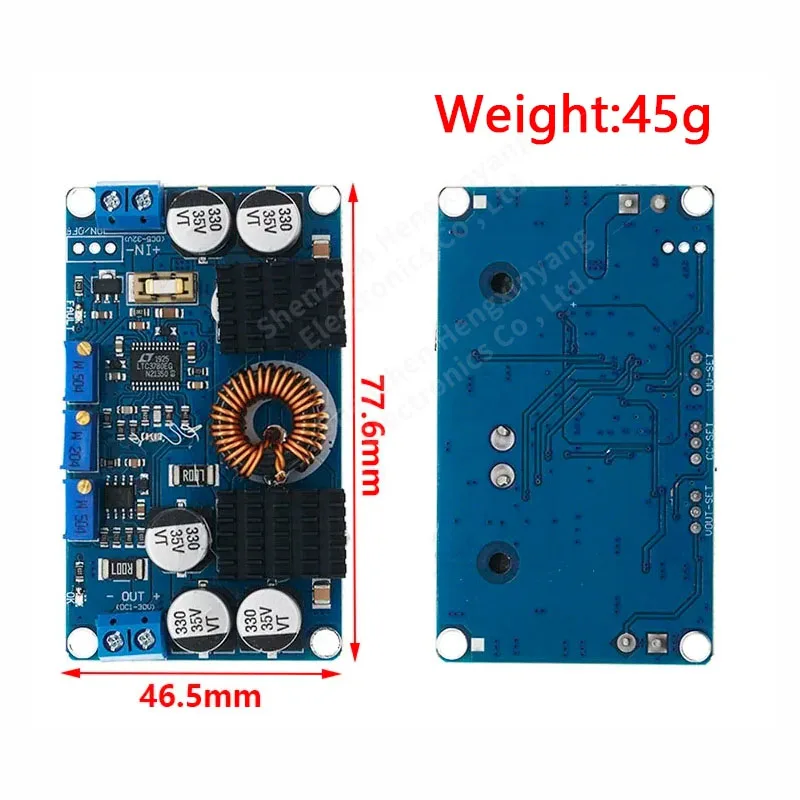 DCDC LTC3780 automatyczne napięcie podnoszenia solar pojazdu stałe napięcie prądu stałego moduł zasilania super book typ