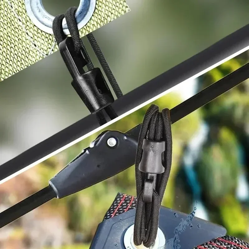 5–50 Stück elastische Bungee-Seile mit Haken, Mehrzweck-Bungee-Seile für Camping, Gepäck, Fahrräder, Autos, hohe Elastizität, feste Kordelbinder – Detail 5